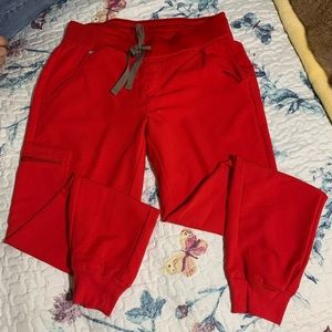 FIGS Pop Red Zamora Joggers